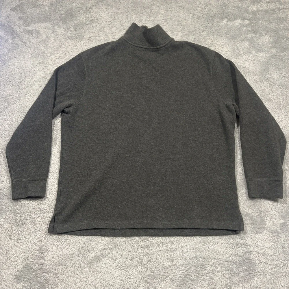 Polo Ralph Lauren 1/4 Zip Pullover Cotton Charcoal Gray Old Money Preppy Men XXL